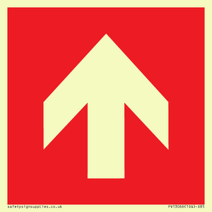 Up arrow (white on red background)